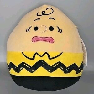 NEW Squishmallows 8" Peanuts Charlie Brown Good Grief Soft Plush NWT Jazwares